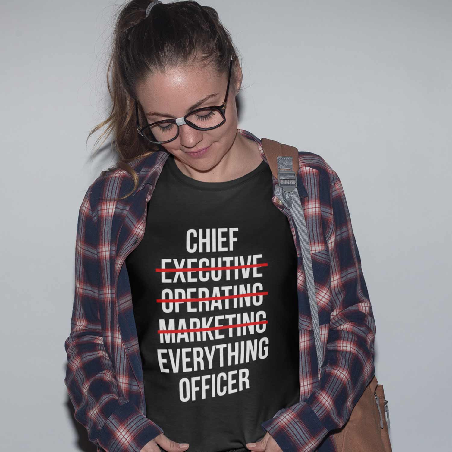 graphic chief everything officer t-shirt printed graphic stylish buy online united states usa the banyan tee tbt men women girls boys unisex black