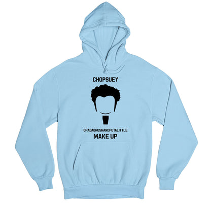 system of a down chopsuey hoodie hooded sweatshirt winterwear music band buy online united states usa the banyan tee tbt men women girls boys unisex baby blue