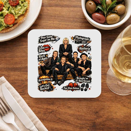 def leppard doodle leppard coasters wooden table cups united states usan music band buy online united states usa the banyan tee tbt men women girls boys unisex  