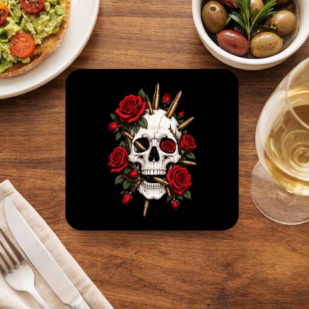 guns n' roses bullet bloom coasters wooden table cups united states usan music band buy online united states usa the banyan tee tbt men women girls boys unisex  