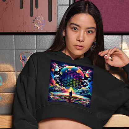 coldplay ethereal skies crop hoodie hooded sweatshirt upper winterwear music band buy online india the banyan tee tbt men women girls boys unisex black