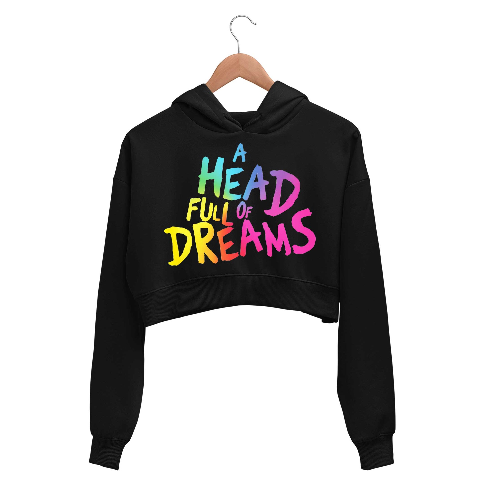 coldplay a head full of dreams crop hoodie hooded sweatshirt upper winterwear music band buy online india the banyan tee tbt men women girls boys unisex black