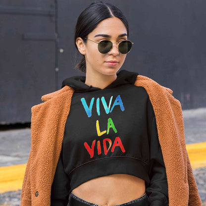 coldplay viva la vida crop hoodie hooded sweatshirt upper winterwear music band buy online india the banyan tee tbt men women girls boys unisex black