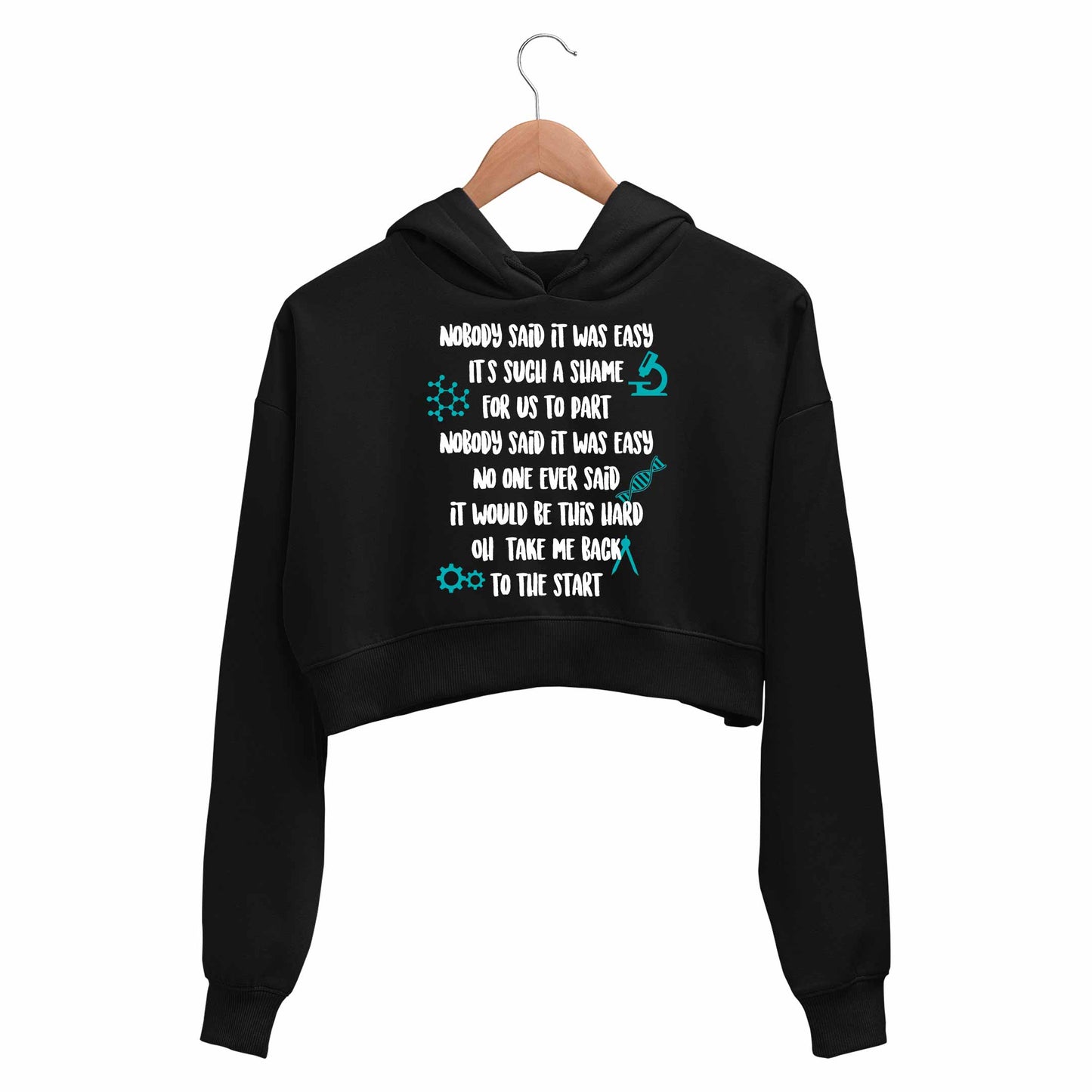 coldplay the scientist crop hoodie hooded sweatshirt upper winterwear music band buy online india the banyan tee tbt men women girls boys unisex black