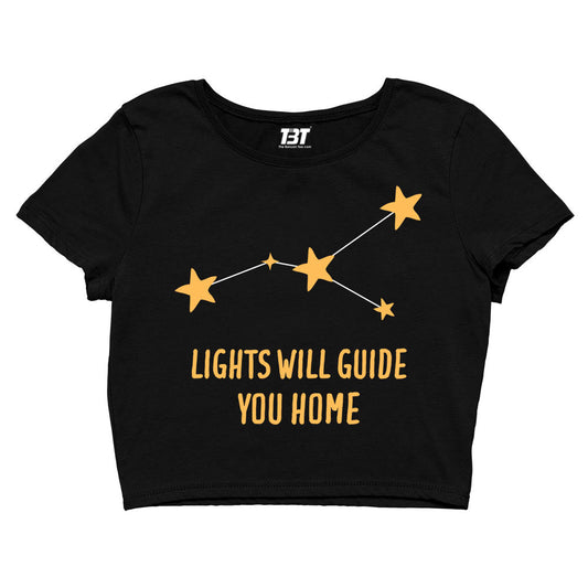 coldplay guiding lights crop top music band buy online united states of america usa the banyan tee tbt men women girls boys unisex xs 