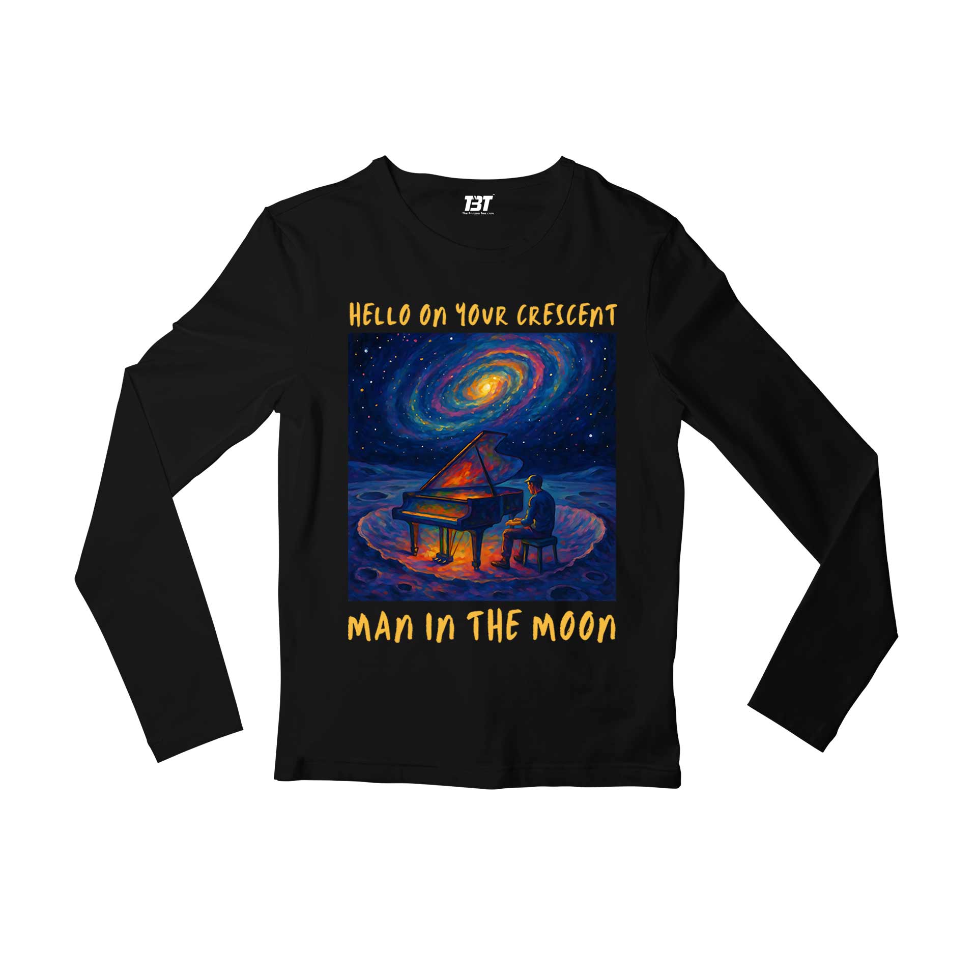coldplay man in the moon full sleeves long sleeves music band buy online united states usa the banyan tee tbt men women girls boys unisex black 