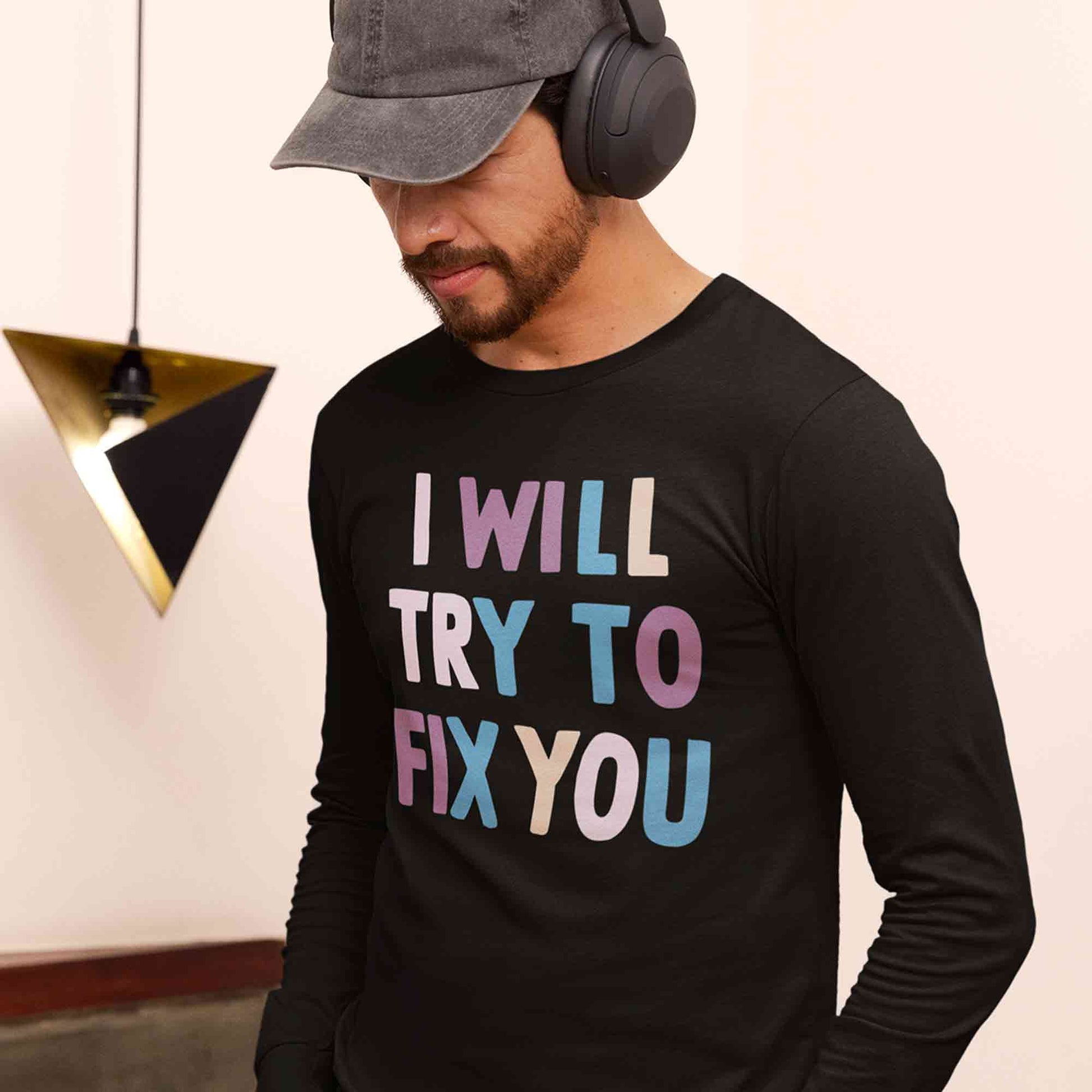 coldplay i will try to fix you full sleeves long sleeves music band buy online india the banyan tee tbt men women girls boys unisex black