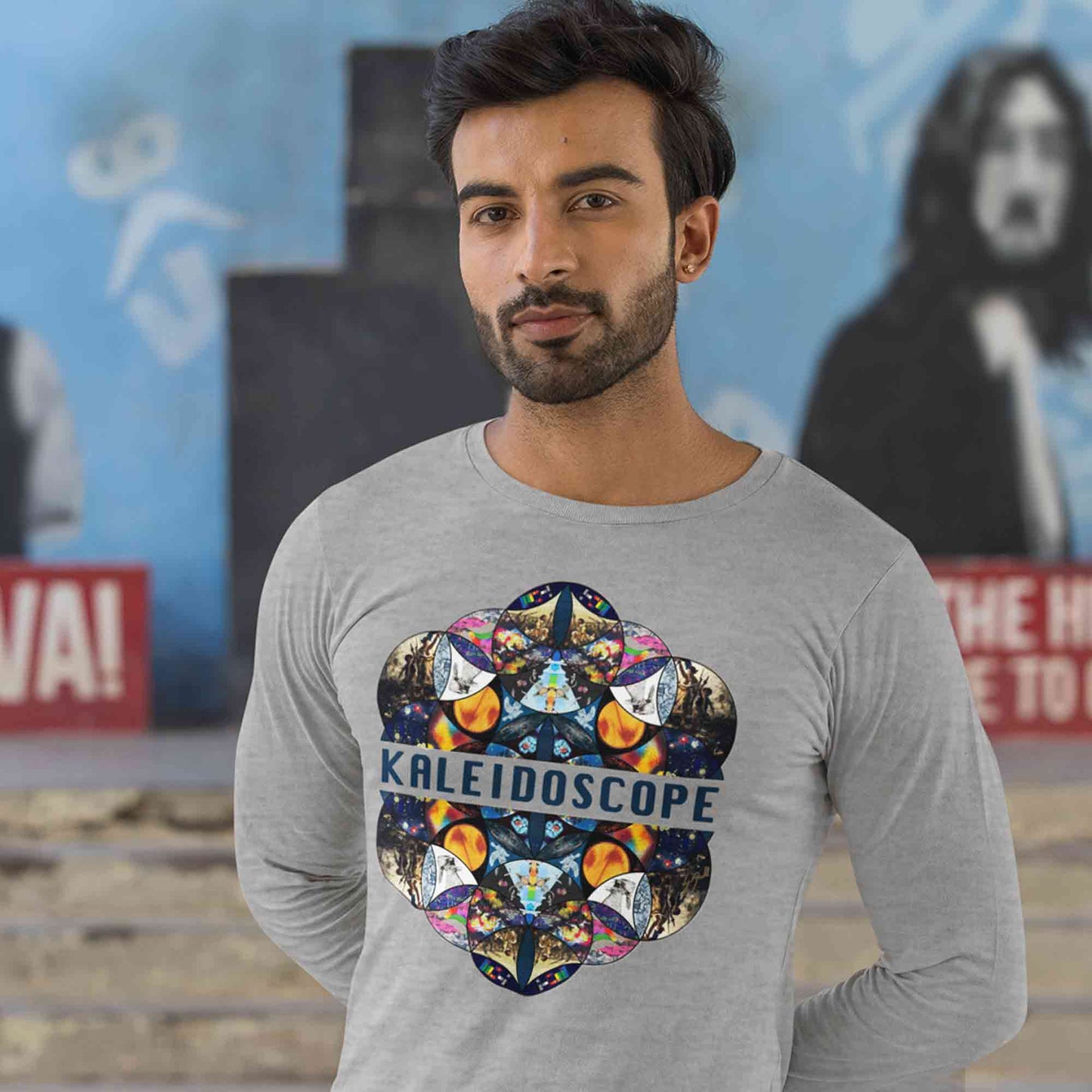 coldplay kaleidoscope full sleeves long sleeves music band buy online india the banyan tee tbt men women girls boys unisex gray