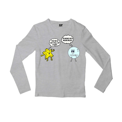 coldplay more into moon music full sleeves long sleeves music band buy online india the banyan tee tbt men women girls boys unisex gray