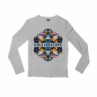 coldplay kaleidoscope full sleeves long sleeves music band buy online india the banyan tee tbt men women girls boys unisex gray