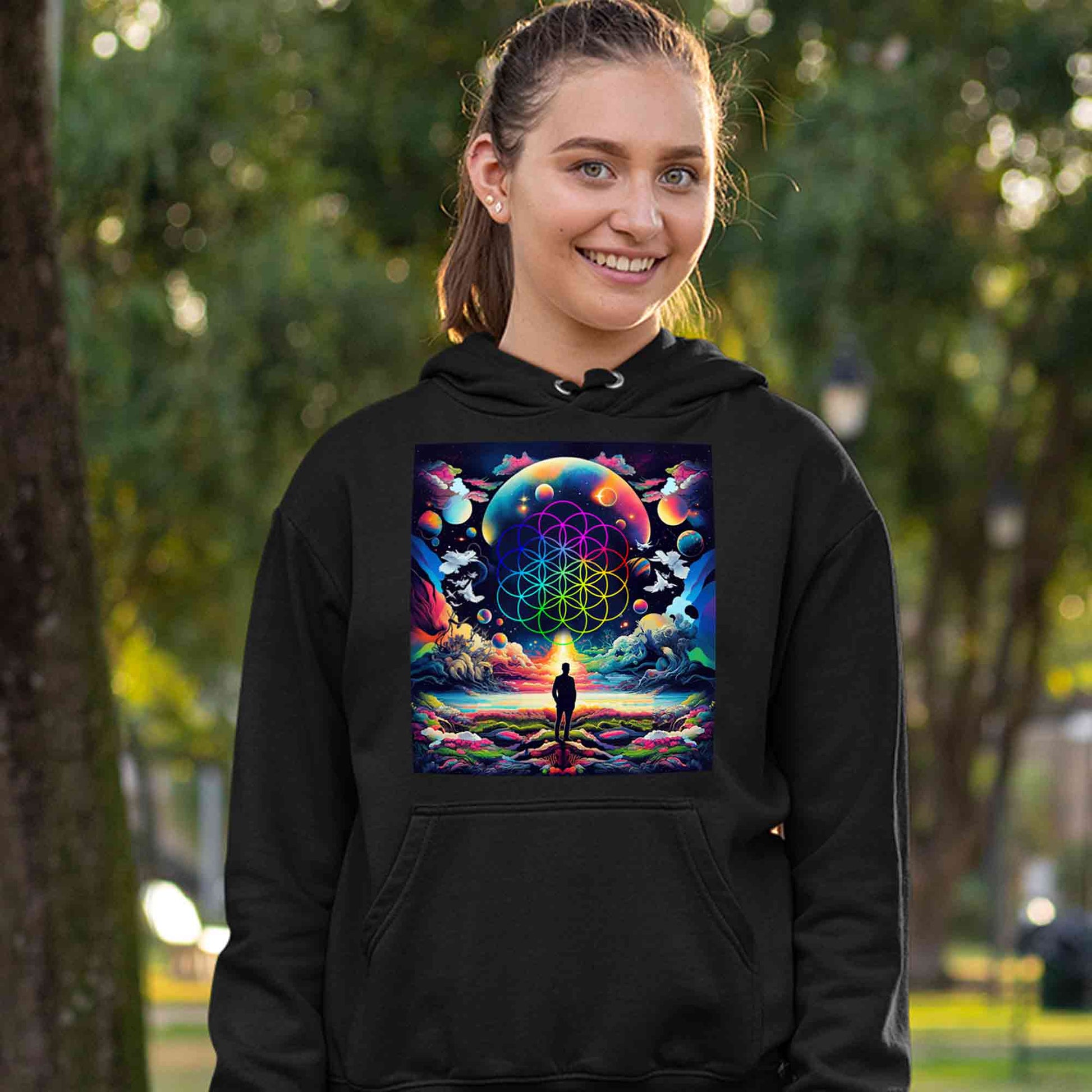 coldplay ethereal skies hoodie hooded sweatshirt winterwear music band buy online united states usa the banyan tee tbt men women girls boys unisex black