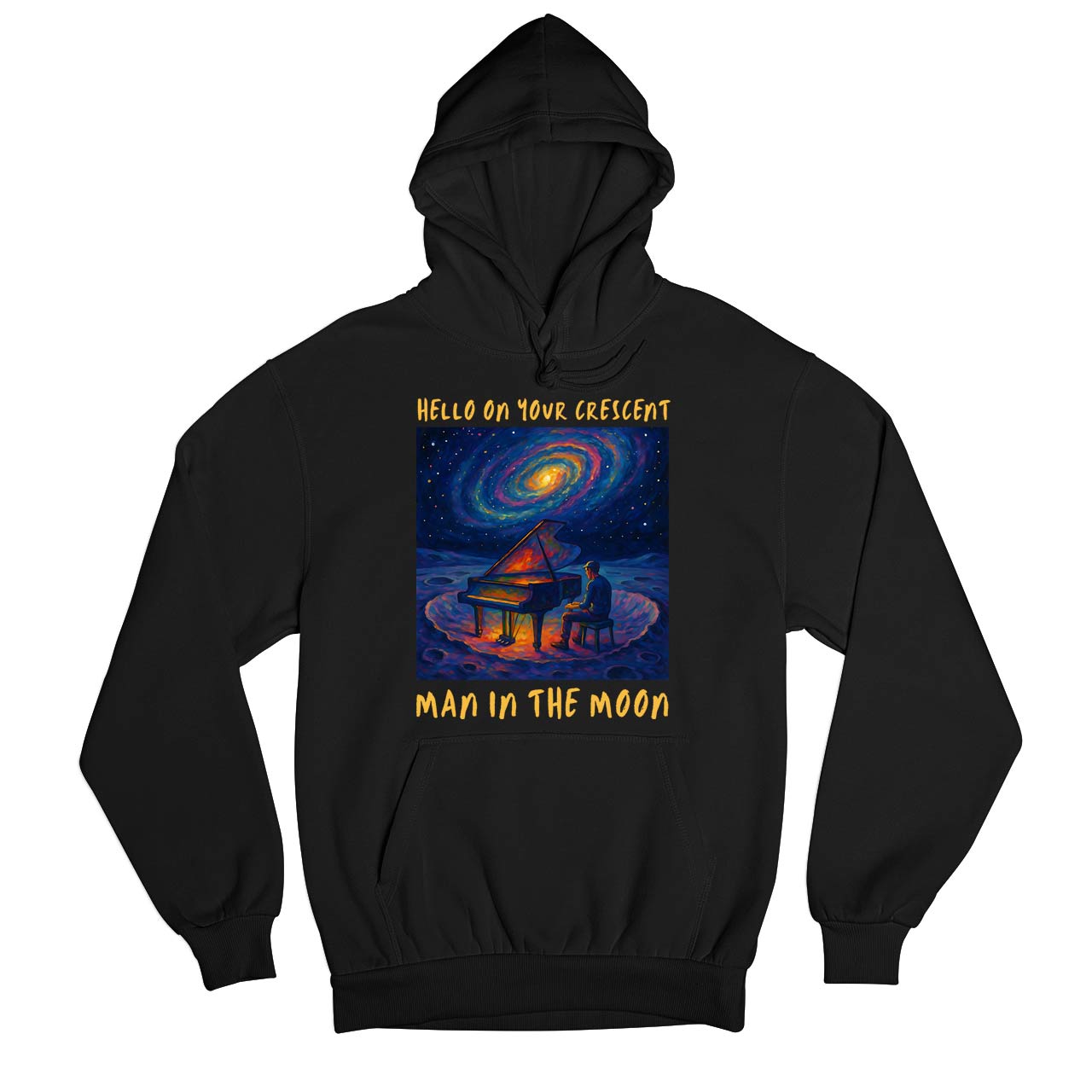 coldplay man in the moon hoodie hooded sweatshirt winterwear music band buy online united states usa the banyan tee tbt men women girls boys unisex black 