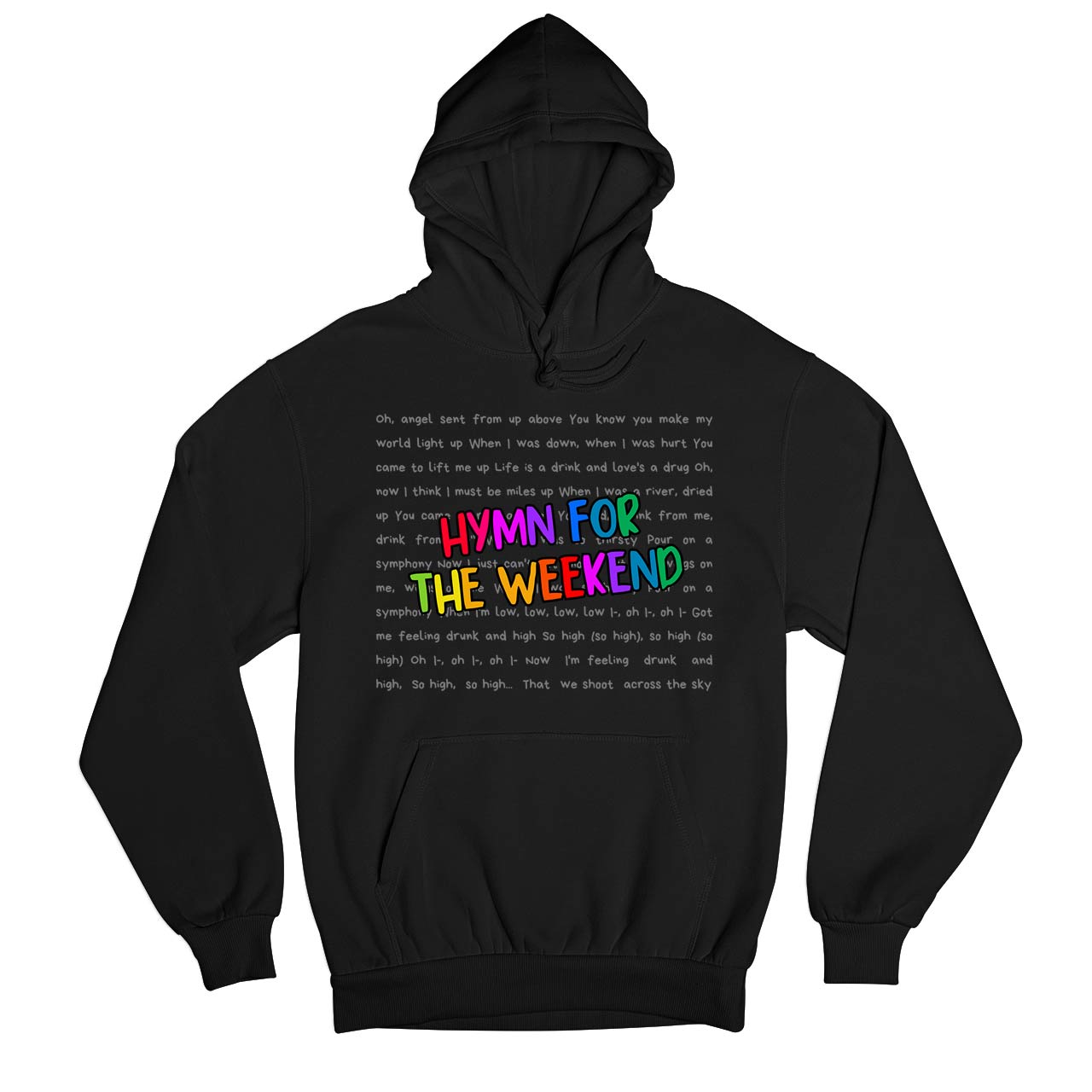 coldplay hymn for the weekend hoodie hooded sweatshirt winterwear music band buy online usa united states of america the banyan tee tbt men women girls boys unisex black