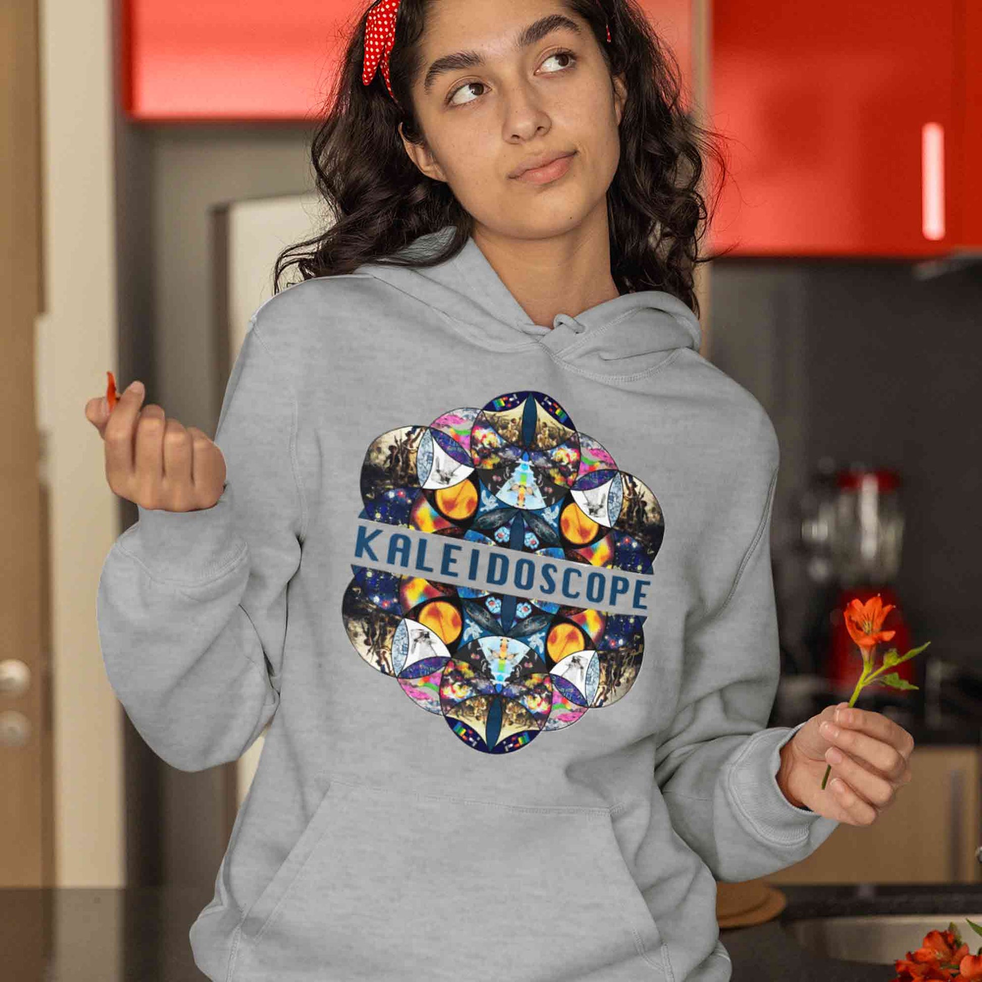 coldplay kaleidoscope hoodie hooded sweatshirt winterwear music band buy online united states usa the banyan tee tbt men women girls boys unisex gray