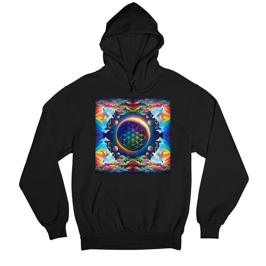 coldplay kaleidoscopic dreams hoodie hooded sweatshirt winterwear music band buy online united states of america usa the banyan tee tbt men women girls boys unisex black