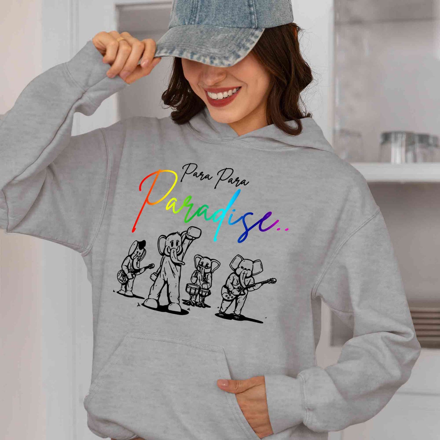 coldplay para para paradise hoodie hooded sweatshirt winterwear music band buy online united states usa the banyan tee tbt men women girls boys unisex gray