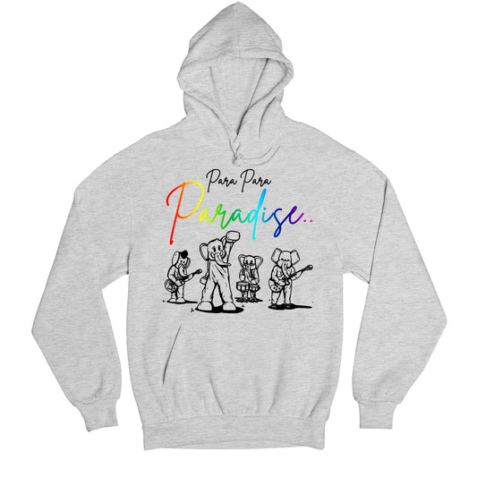 coldplay para para paradise hoodie hooded sweatshirt winterwear music band buy online united states usa the banyan tee tbt men women girls boys unisex gray