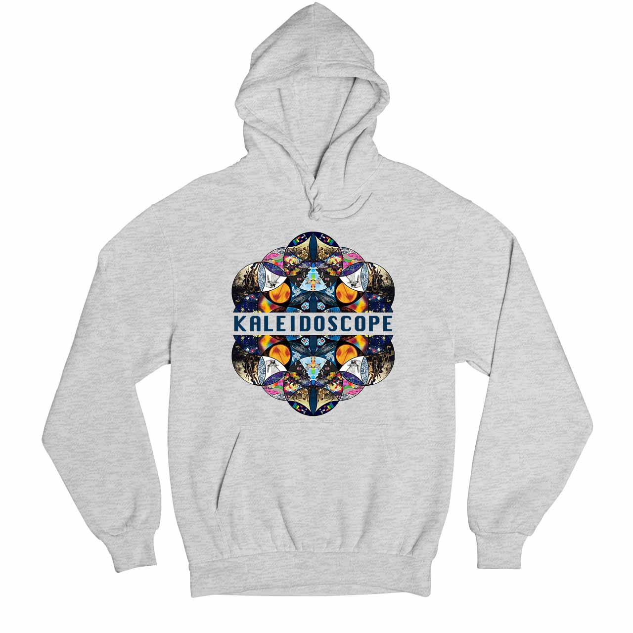 coldplay kaleidoscope hoodie hooded sweatshirt winterwear music band buy online united states usa the banyan tee tbt men women girls boys unisex gray
