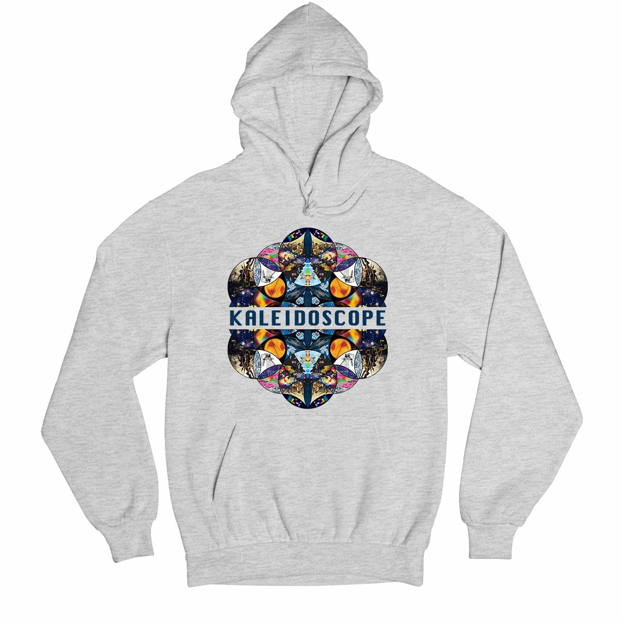 coldplay kaleidoscope hoodie hooded sweatshirt winterwear music band buy online usa united states of america the banyan tee tbt men women girls boys unisex gray