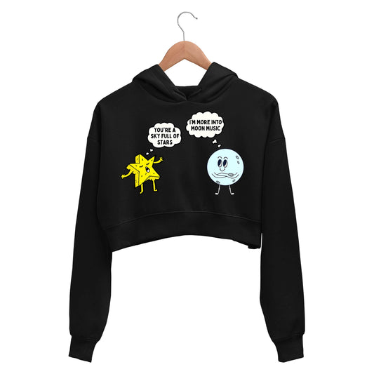 coldplay more into moon music crop hoodie hooded sweatshirt upper winterwear music band buy online india the banyan tee tbt men women girls boys unisex black