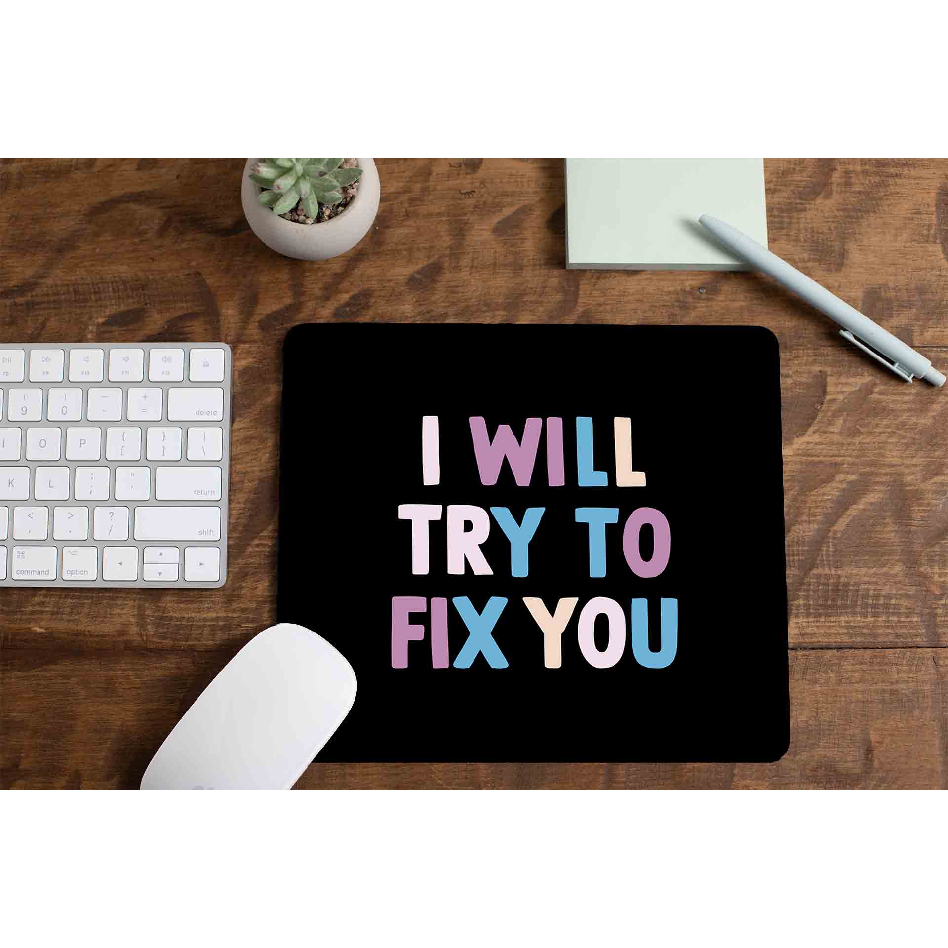 coldplay i will try to fix you mousepad logitech large anime music band buy online united states of america usa the banyan tee tbt men women girls boys unisex