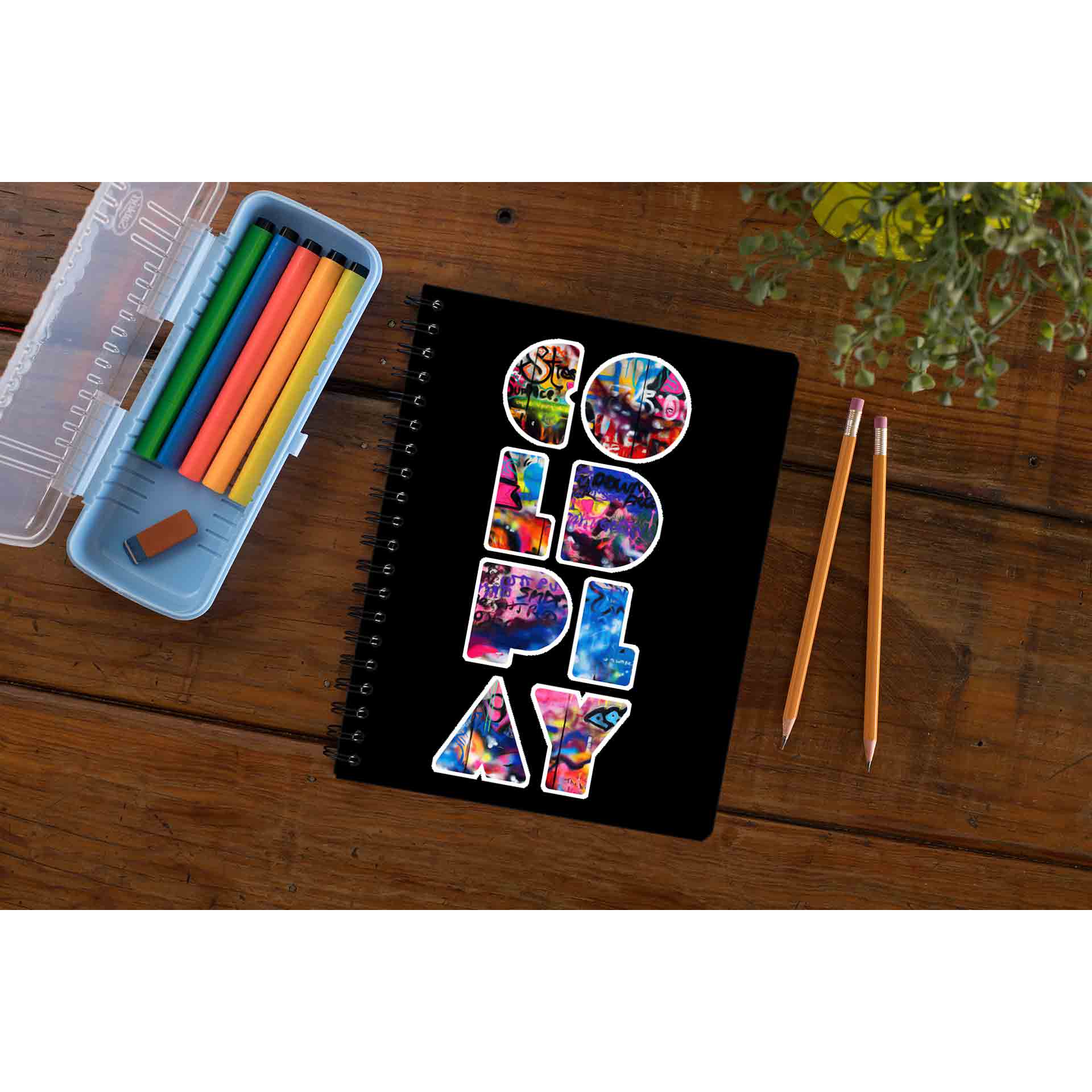 coldplay grafitti art notebook notepad diary buy online united states of america usa the banyan tee tbt unruled