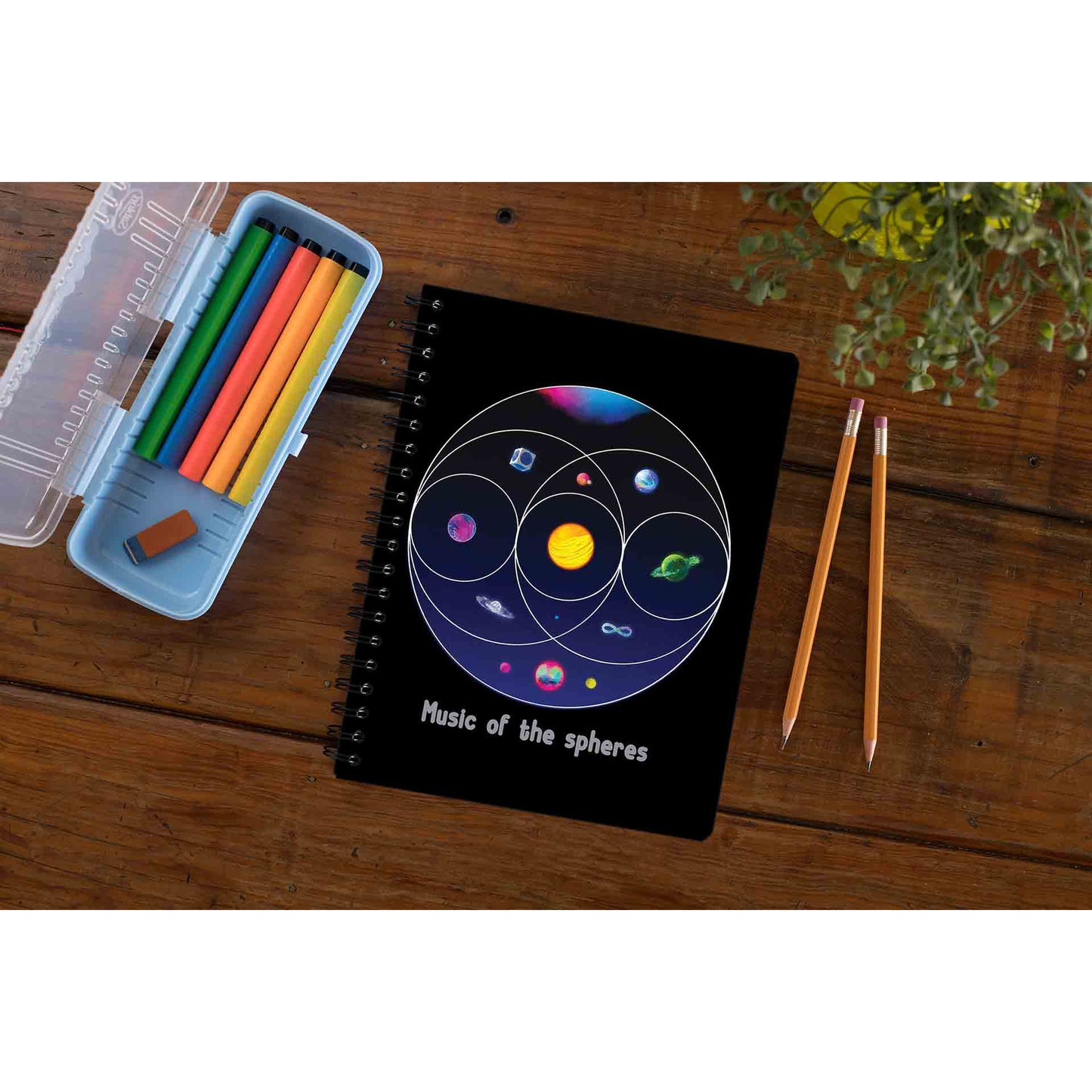 coldplay music of the spheres notebook notepad diary buy online united states of america usa the banyan tee tbt unruled