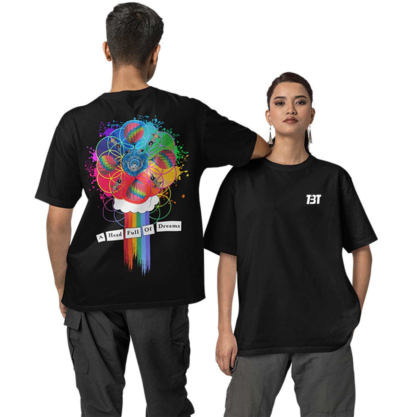 Oversized T shirt - A Head Full Of Dreams Art