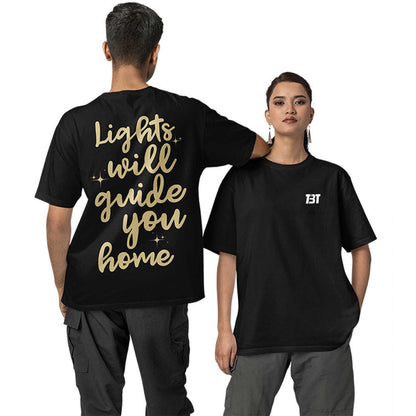 Oversized T shirt - Lights Will Guide You Home