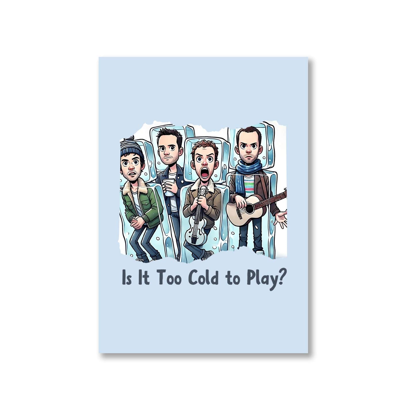 coldplay is it too cold to play poster wall art buy online united states of america usa the banyan tee tbt a4 