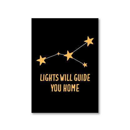 coldplay guiding lights poster wall art buy online united states of america usa the banyan tee tbt a4 