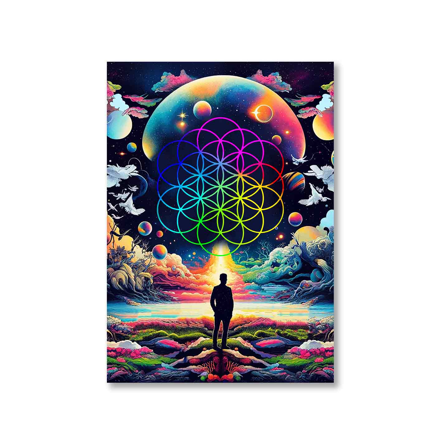 coldplay ethereal skies poster wall art buy online united states of america usa the banyan tee tbt a4