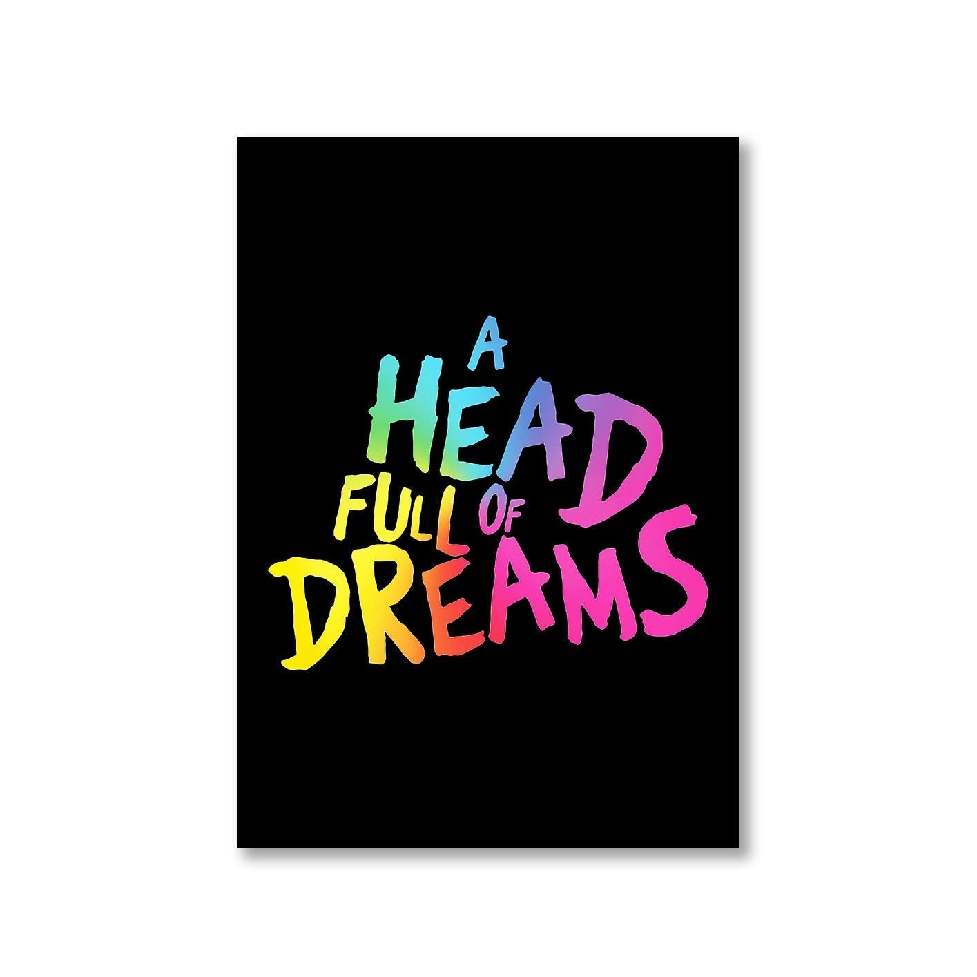 coldplay a head full of dreams poster wall art buy online united states of america usa the banyan tee tbt a4