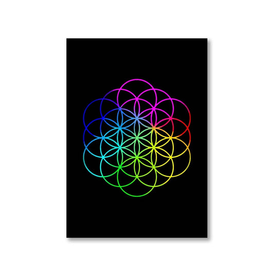 coldplay flower of life poster wall art buy online united states of america usa the banyan tee tbt a4