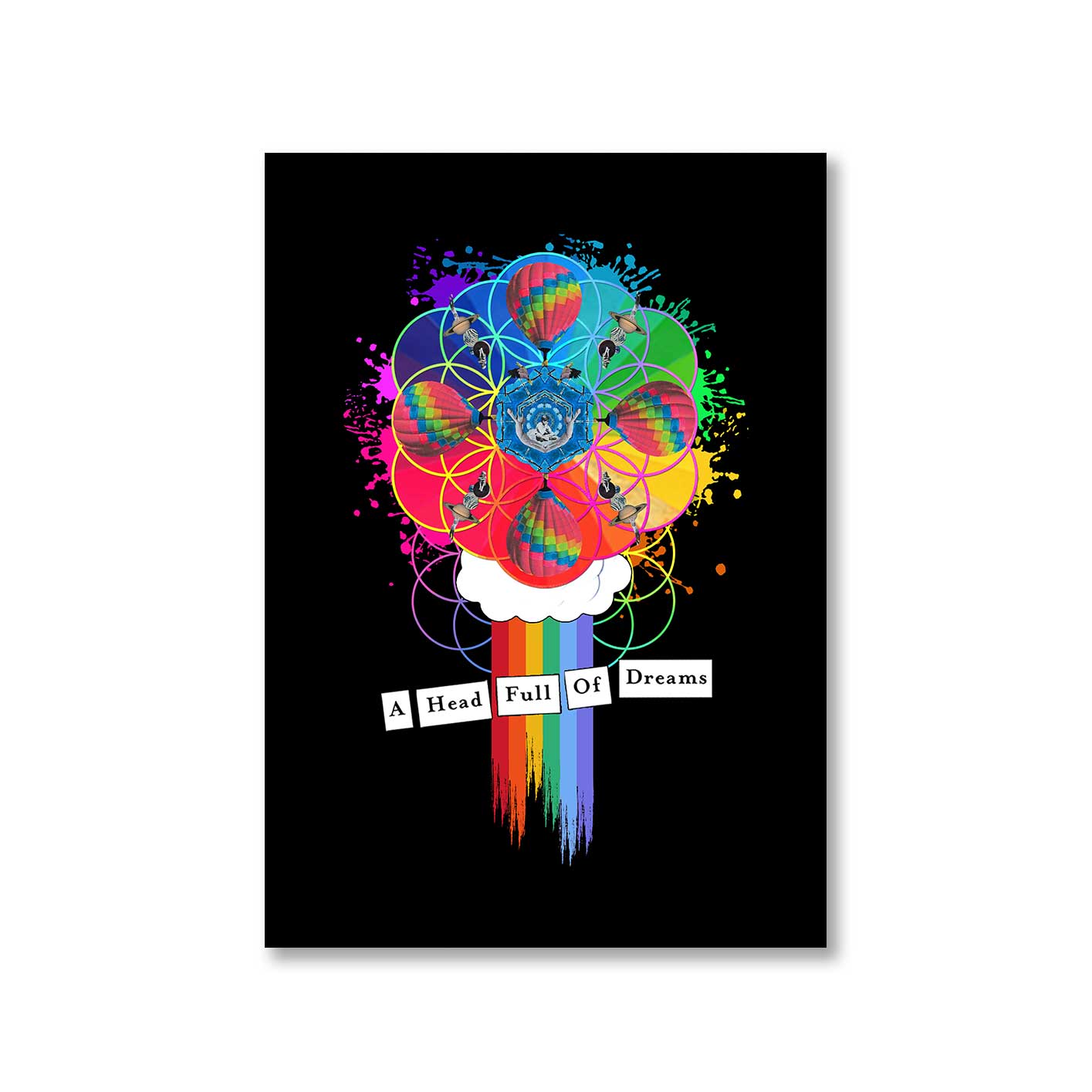 coldplay a head full of dreams poster wall art buy online united states of america usa the banyan tee tbt a4