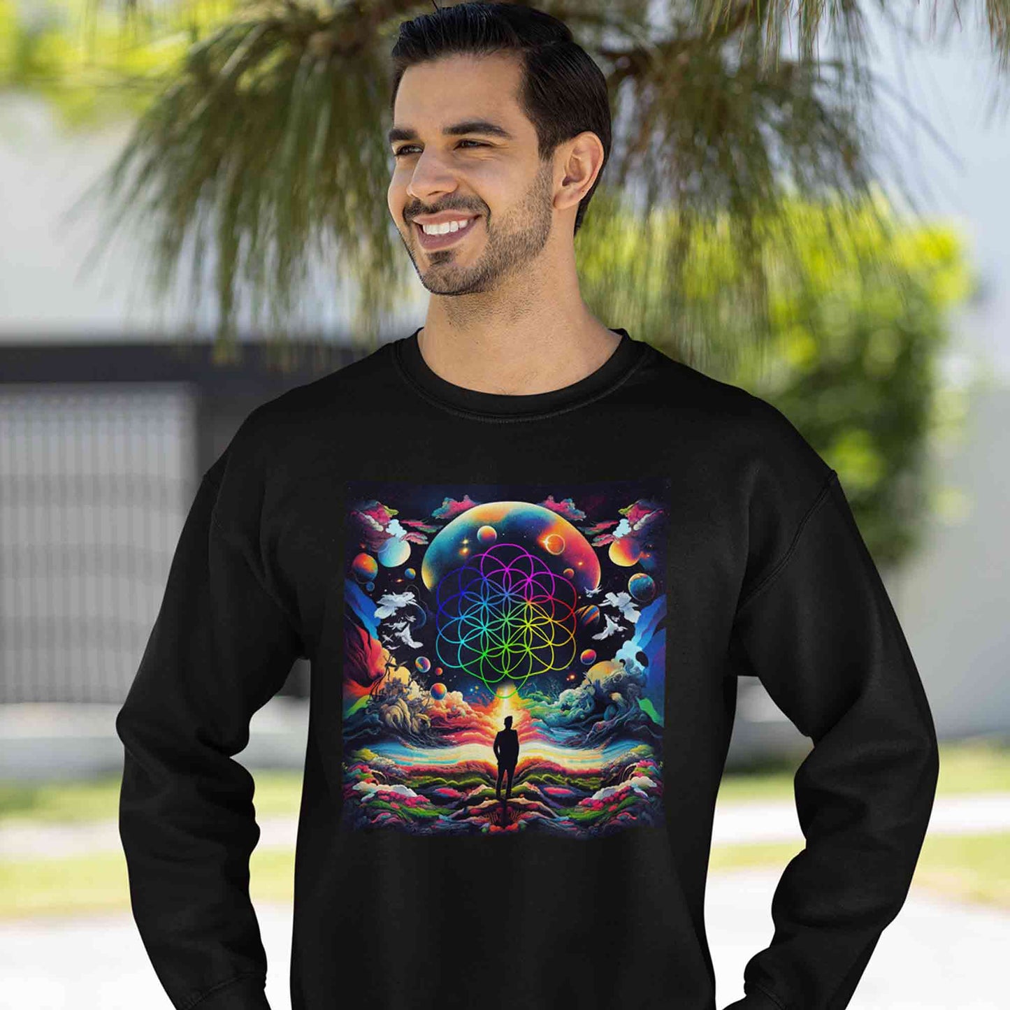 coldplay ethereal skies sweatshirt upper winterwear music band buy online united states usa the banyan tee tbt men women girls boys unisex black