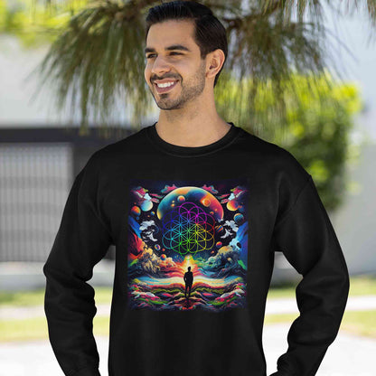 coldplay ethereal skies sweatshirt upper winterwear music band buy online united states usa the banyan tee tbt men women girls boys unisex black