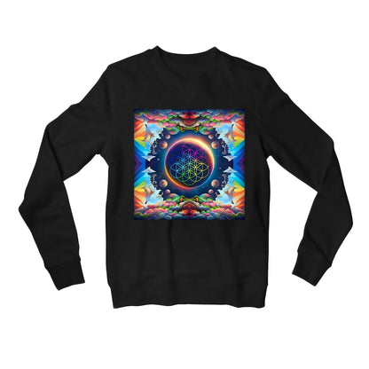 coldplay kaleidoscopic dreams sweatshirt upper winterwear music band buy online united states of america usa the banyan tee tbt men women girls boys unisex black