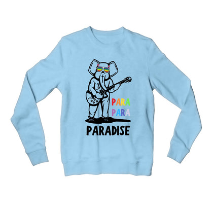 coldplay chasing paradise sweatshirt upper winterwear music band buy online united states of america usa the banyan tee tbt men women girls boys unisex baby blue 