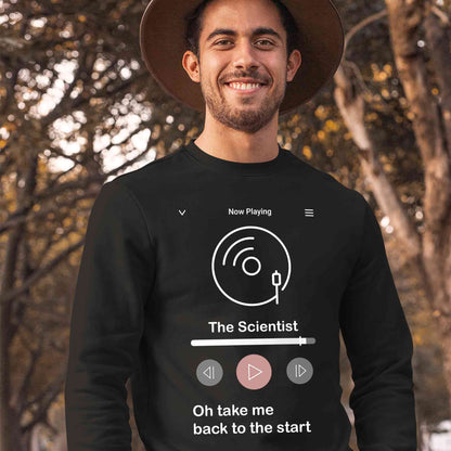 coldplay the scientist sweatshirt upper winterwear music band buy online united states usa the banyan tee tbt men women girls boys unisex black