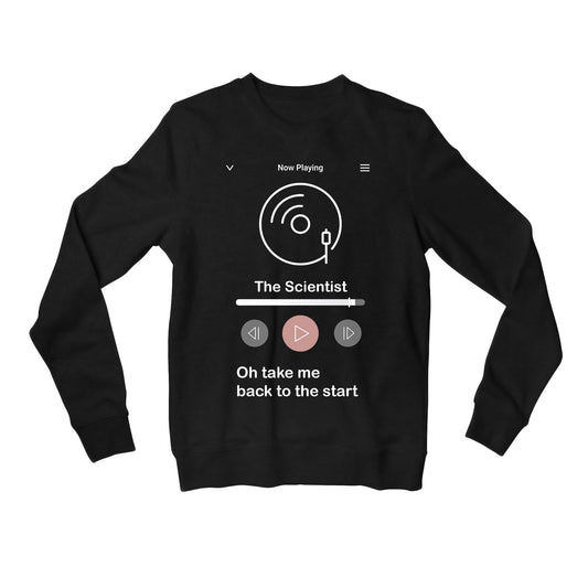 coldplay the scientist sweatshirt upper winterwear music band buy online united states usa the banyan tee tbt men women girls boys unisex black