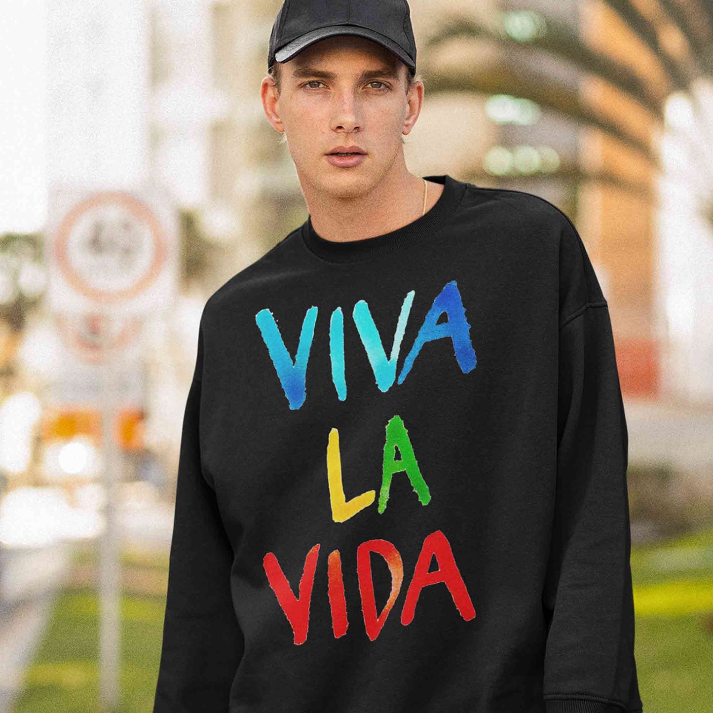 coldplay viva la vida sweatshirt upper winterwear music band buy online united states usa the banyan tee tbt men women girls boys unisex black