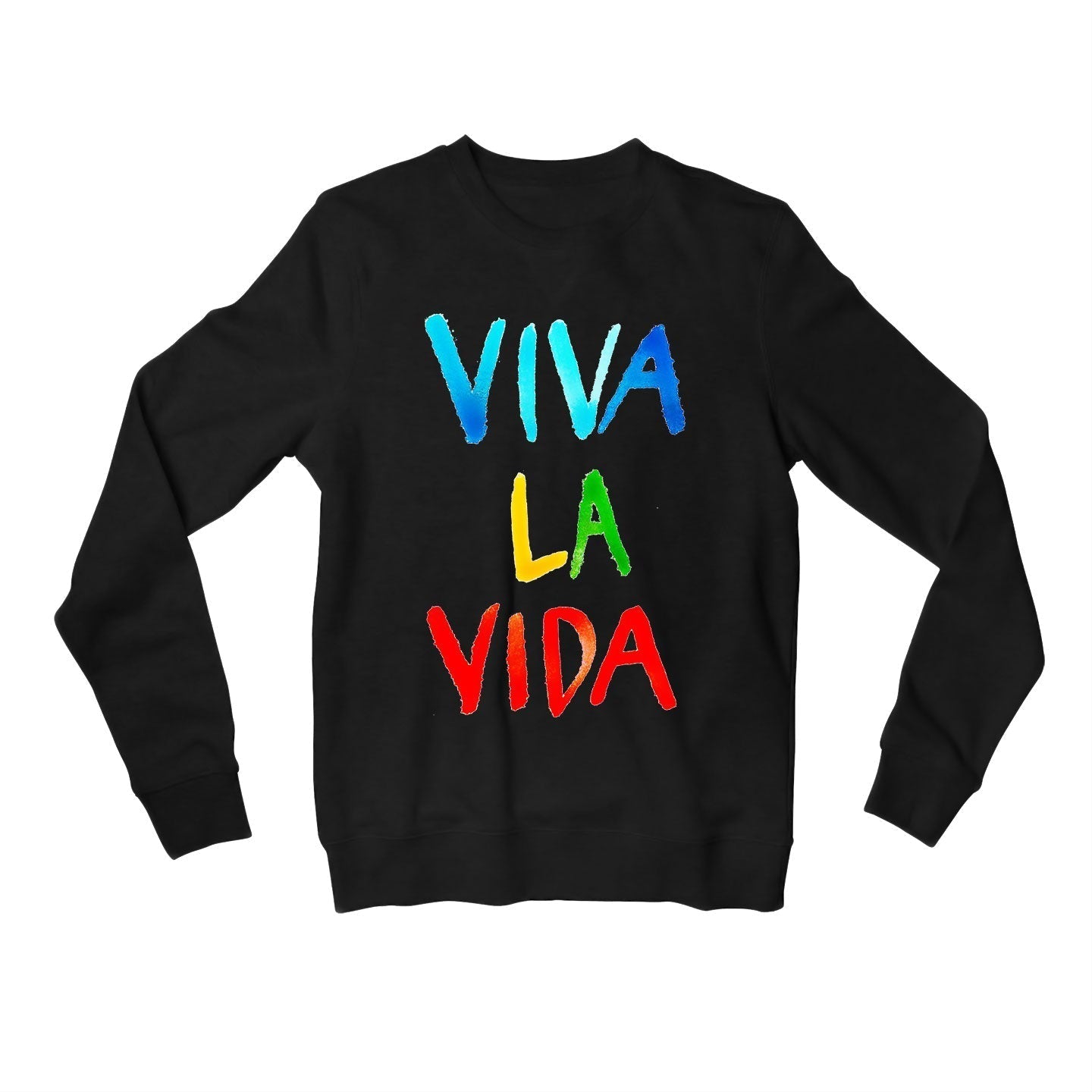 coldplay viva la vida sweatshirt upper winterwear music band buy online united states usa the banyan tee tbt men women girls boys unisex black