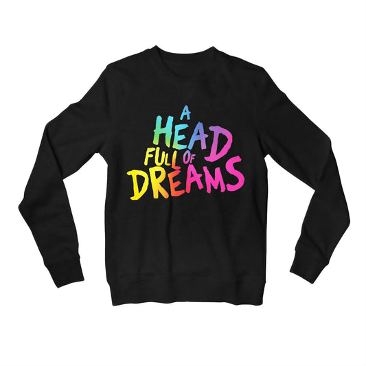 coldplay a head full of dreams sweatshirt upper winterwear music band buy online united states usa the banyan tee tbt men women girls boys unisex black