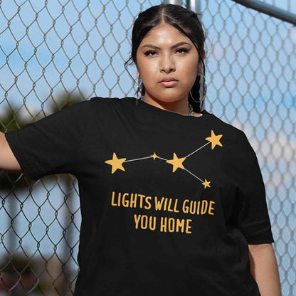 coldplay guiding lights t-shirt music band buy online united states of america usa the banyan tee tbt men women girls boys unisex black