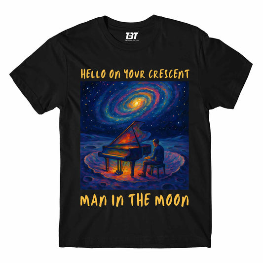 coldplay man in the moon t-shirt music band buy online united states usa the banyan tee tbt men women girls boys unisex black