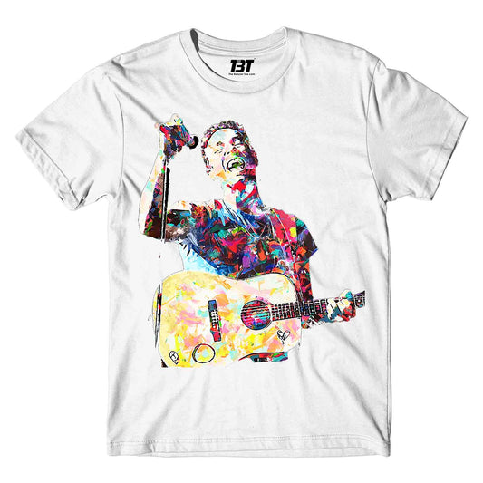 coldplay inspired chris fan art t-shirt music band buy online united states of america usa the banyan tee tbt men women girls boys unisex white - chris martin