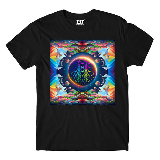 coldplay kaleidoscopic dreams t-shirt music band buy online united states of america usa the banyan tee tbt men women girls boys unisex black