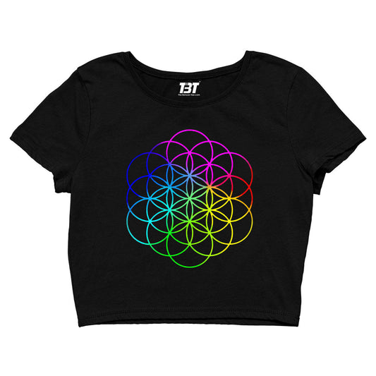 coldplay flower of life crop top music band buy online united states of america usa the banyan tee tbt men women girls boys unisex black