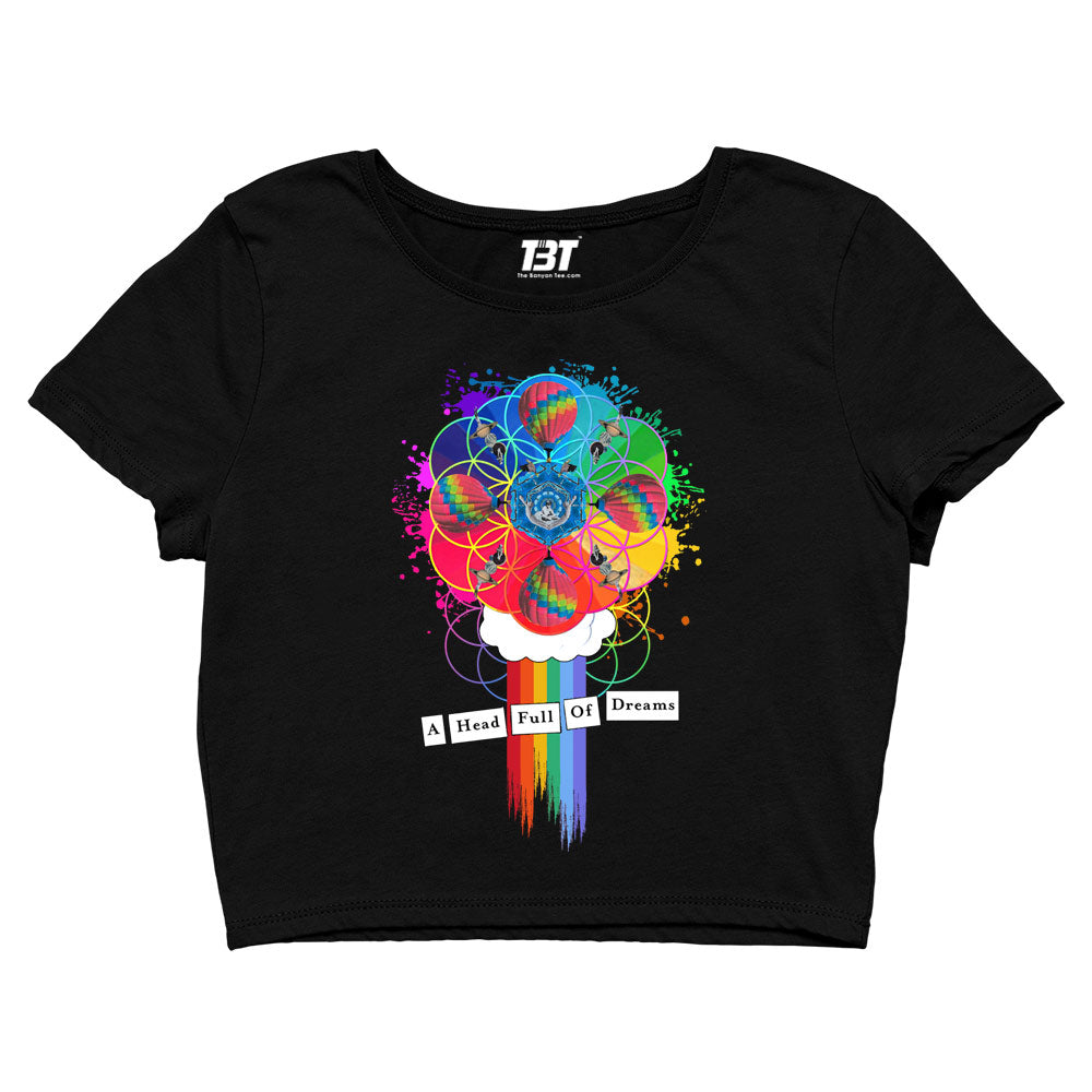 coldplay a head full of dreams crop top music band buy online united states of america usa the banyan tee tbt men women girls boys unisex black